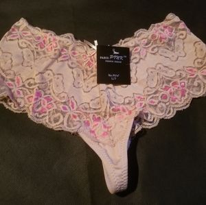 Paris pink two toned lace pantie